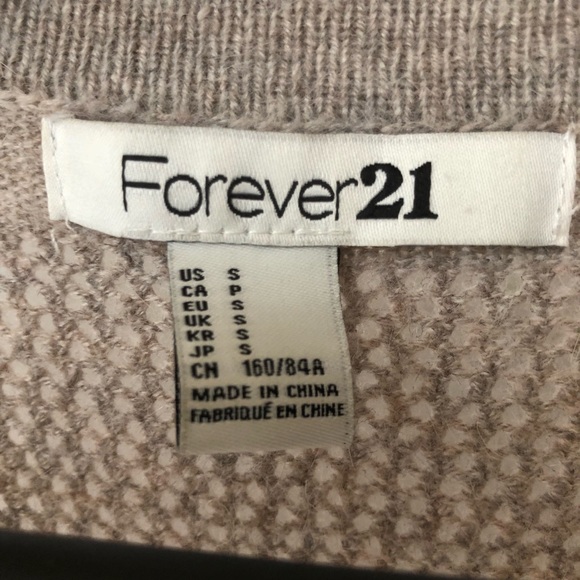 Comfy Taupe Forever 21 Cardigan - Picture 2 of 4
